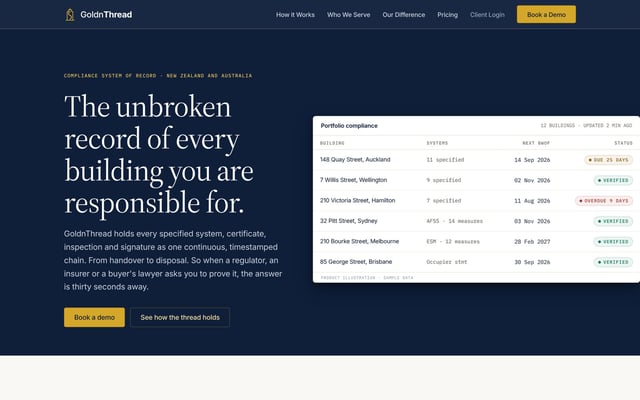 GoldnThread website